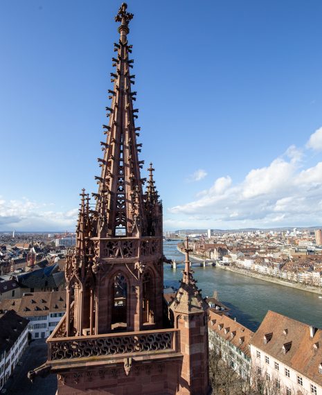 View from top of Basel Minster, Switzerland
